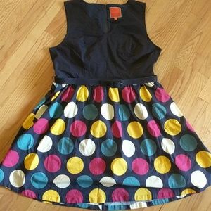 NWOT Modcloth Take Up Space A-Line Dress in Dots
